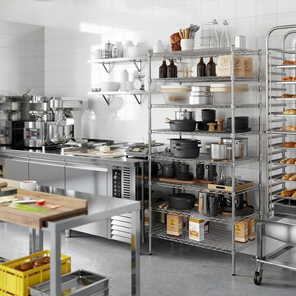 21" Deep x 36" Wide x 74" Height Wire Shelving Kit | 8-Tier | NSF Commercial - Image 4