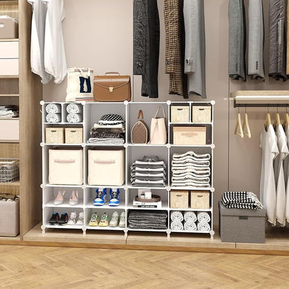 AWTATOS Cube Storage Organizer Closet Storage 12 Cube Shelves, Large and Small - Image 4