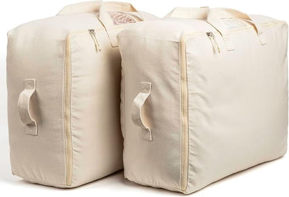 Soft Canvas Storage Bags with Zipper. Thick Breathable - Image 8