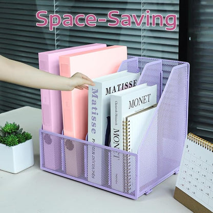 Desk Organizers, Metal Magazine File Holder - Image 6