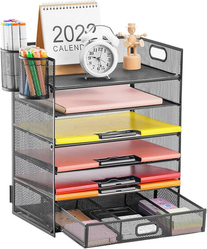 Lavatino 6-Tier Paper Organizer Letter Tray by Lavatino