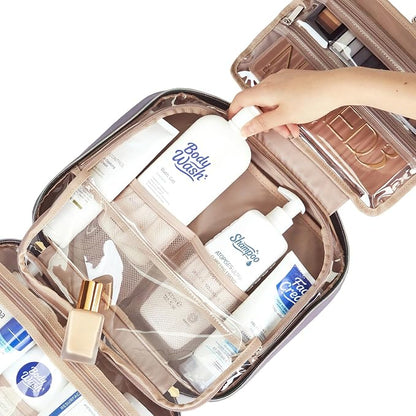 NISHEL Travel Toiletry Bag for women, Portable Hanging Organizer for Full-Sized - Image 5