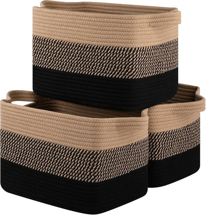 Storage Basket for Organizing, Woven Baskets for Storage, Rectangle Decorative by OIASKET