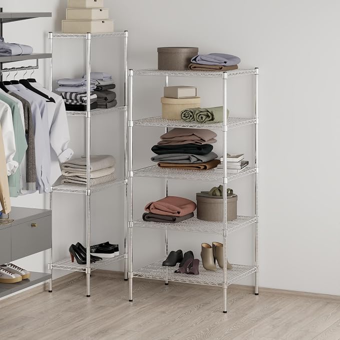 24" Deep x 30" Wide x 64" Height Wire Shelving Kit | 5-Tier | NSF Commercial - Image 7