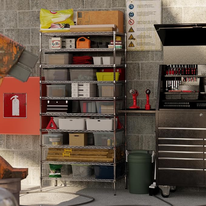 24" Deep x 42" Wide x 86" Height Wire Shelving Kit | 10-Tier | NSF Commercial - Image 6