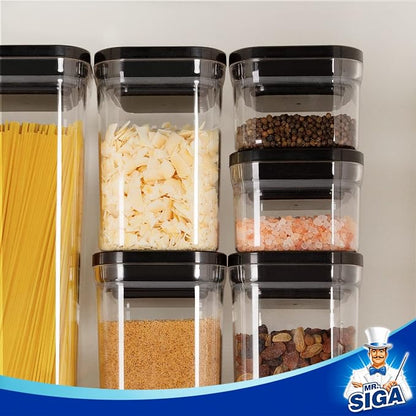 MR.SIGA 6 Piece Airtight Food Storage Container Set, BPA Free Kitchen Pantry - Image 6