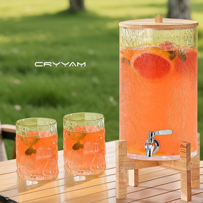 2 Gallon Glass Drink Dispenser - Image 6