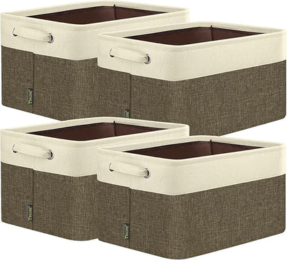 BALEINE 4 Pack Fabric Storage Bins by BALEINE