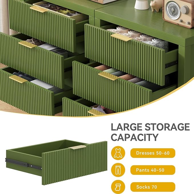 3 Drawer Dresser, Modern Wood Storage Chest of Drawers Organizer - Image 3