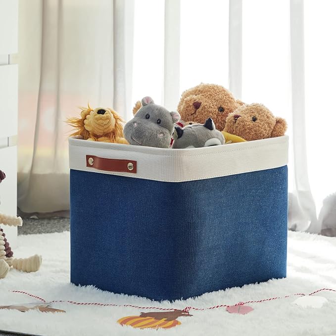 HNIZGE Large Rectangle Basket Fabric Baskets - Image 7