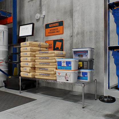 21" Deep x 60" Wide x 14" Height Wire Shelving Kit | 1-Tier | NSF Commercial - Image 2