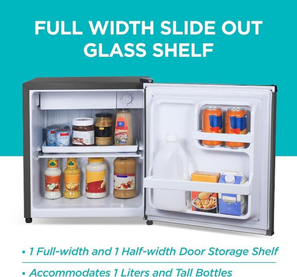 BLACK+DECKER 1.7 Cu. Ft. Compact Refrigerator, ENERGY STAR Certified, Single - Image 4