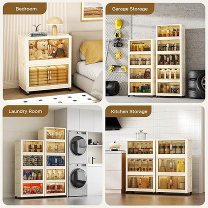 102QT Plastic 4 Tier Storage Bins - Image 7
