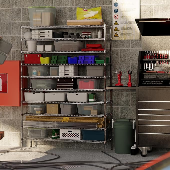 18" Deep x 60" Wide x 86" Height Wire Shelving Kit | 10-Tier | NSF Commercial - Image 5