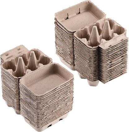 Half Dozen Egg Cartons 100 Pack, Blank Natural Pulp Box 6 Count - Image 7