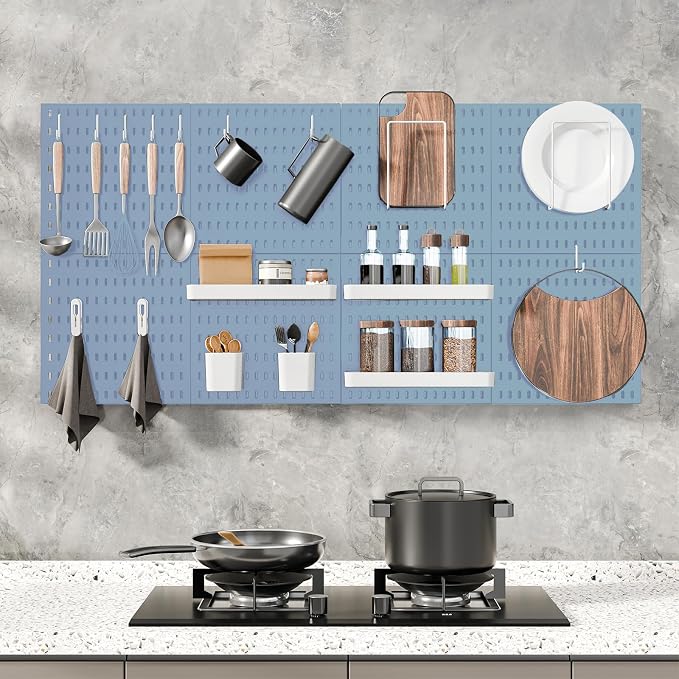 Pegboard Combination Kit, 25.2" x 50.4" Wall Mounted Storage Set - Image 3