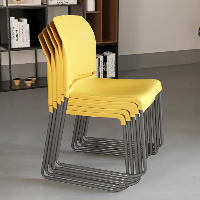 Flash Furniture HERCULES Series 880 lb. Capacity Yellow Full Back Contoured - Image 6