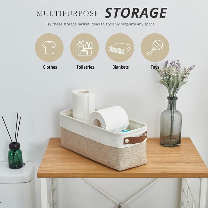 DECOMOMO Narrow Storage Bins Small Baskets - Image 2