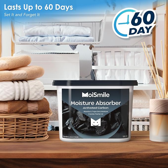 Moisture Absorbers 6 Pack, Activated Carbonfor Closet Dehumidifier Moisture - Image 5