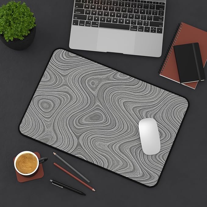 Brushed Metal Texture Desk Mat - Image 3