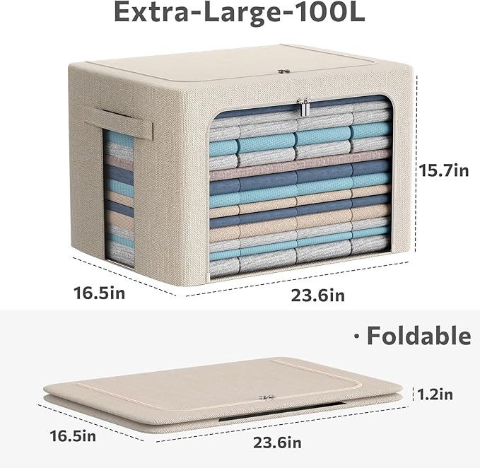 CYhom 3Pack Foldable Storage Bins - Image 5