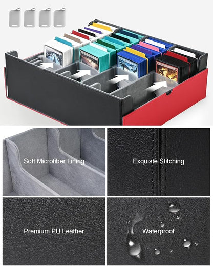 ZLCA Card Storage Box Holds 3200+, Deck Storage Case - Image 5