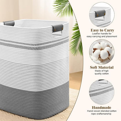 Laundry Hamper, 85L Tall Laundry Basket - Image 6