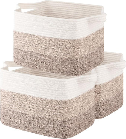 Storage Basket for Organizing, Woven Baskets for Storage, Rectangle Decorative by OIASKET