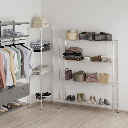 14" Deep x 54" Wide x 64" Height Wire Shelving Kit | 4-Tier | NSF Commercial - Image 7