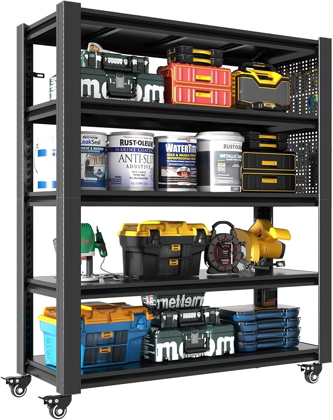 72" H 5 Tier Adjustable Shelving Unit - Image 5