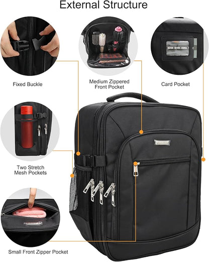 TANTO Makeup Backpack Extra Large Cosmetic Bags Professional Makeup Artist Bag - Image 7