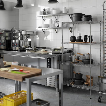 21" Deep x 30" Wide x 64" Height Wire Shelving Kit | 4-Tier | NSF Commercial - Image 5
