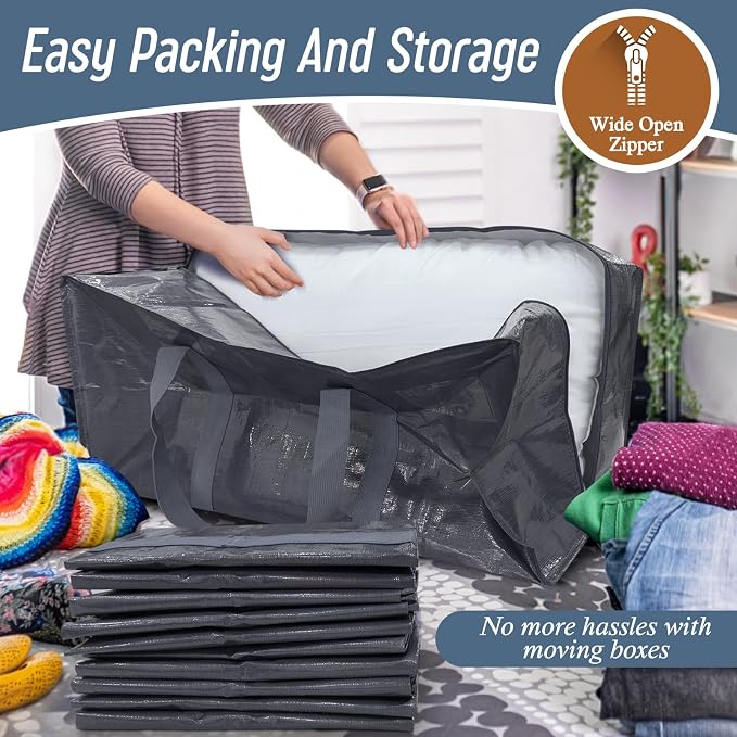 12 Pack Extra Heavy Duty Large Moving Bags - Image 5