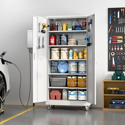 Aobabo 71" H×32" W×16" D Metal Storage Cabinet - Image 2