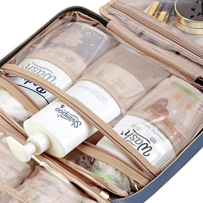 NISHEL Travel Toiletry Bag for women, Portable Hanging Organizer for Full-Sized - Image 6
