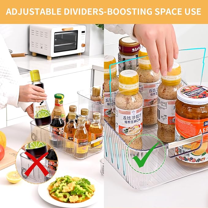 Refrigerator Organizers and Storage Roll Out Storage Bins Fridge Organizer - Image 5