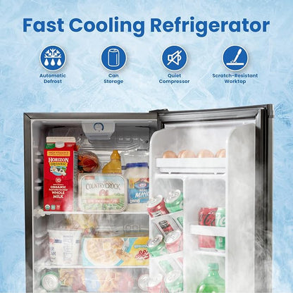 roomwell Mini Fridge counter top | Compact All Refrigerator without Freezer | - Image 4