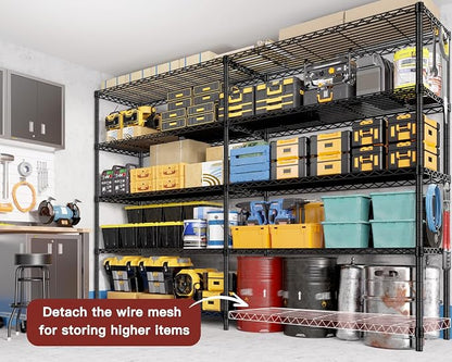 PrimeZone 2 Pack 72"W x 16''D x 76''H Metal Storage Wire Shelves - Image 6