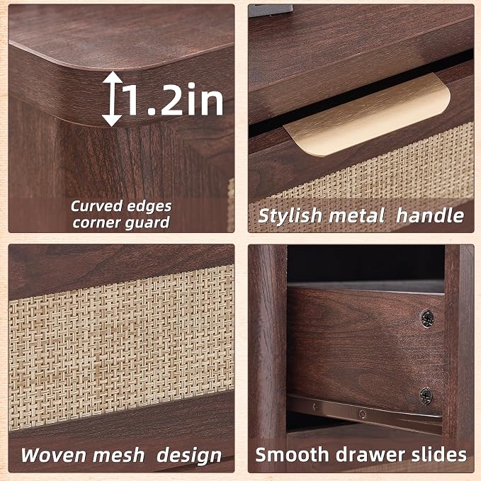 LEYAOYAO Rattan Night Stand - Image 5