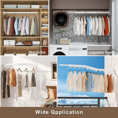 Clothes Drying Rack Wall Mounted, Retractable Drying Racks - Image 3
