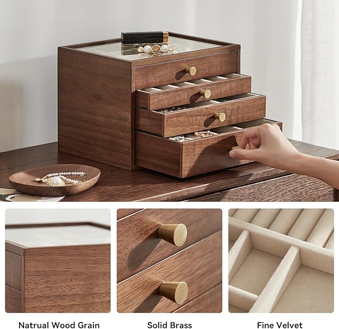 CHOSIN Black Walnut Jewelry Box - Image 5