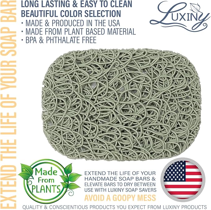 Soap Savers for Bar & Shampoo Holder, American Made by Luxiny, Lifts in Dishes - Image 2