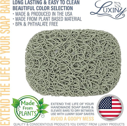 Soap Savers for Bar & Shampoo Holder, American Made by Luxiny, Lifts in Dishes - Image 2
