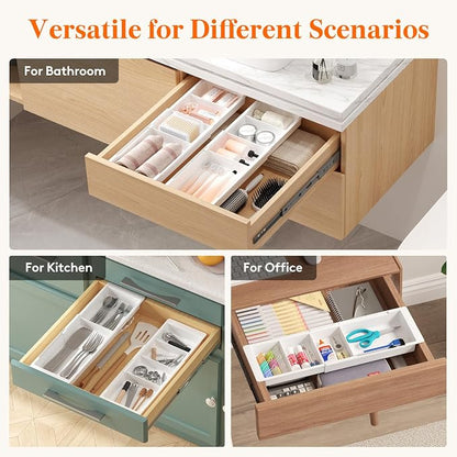 Lifewit Sliding Makeup Drawer Organizer Trays - Image 8