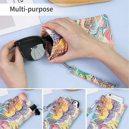 Double Eyeglass Case Soft Dual Glasses Case - Image 5