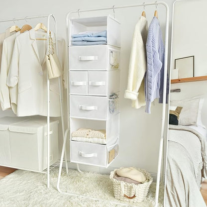 GRANNY SAYS Hanging Closet Organizer and Storage, 6 Shelf Clothes Organization - Image 8