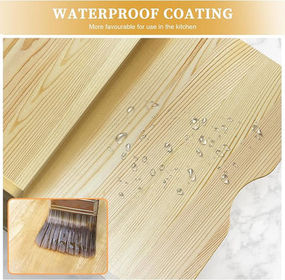 4 Tier Wooden Cabinet Tray Dividers, Kitchen Vertical Baking Sheet Organizer - Image 8