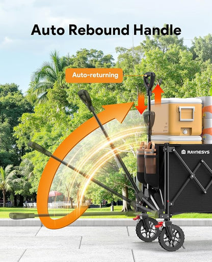 Collapsible Foldable Wagons, 440lbs Capacity Wagons Carts Foldable - Image 8
