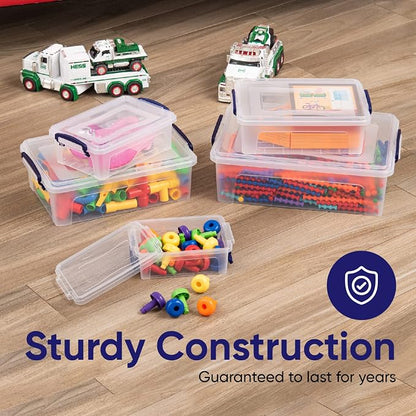 Superio Storage Bins with Lids, Stackable Totes, BPA Free, Odor Free, Organizer - Image 7