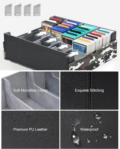 ZLCA Card Storage Box for MTG PTCG, Commander Deck Box Holds 3200+, Deck - Image 5